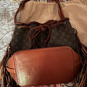 Vintage Western style Louie Vuitton Champagne Bag